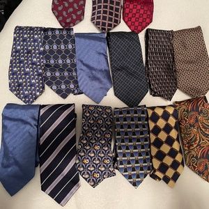 Lot of fifteen Rare Vintage Burberry ties